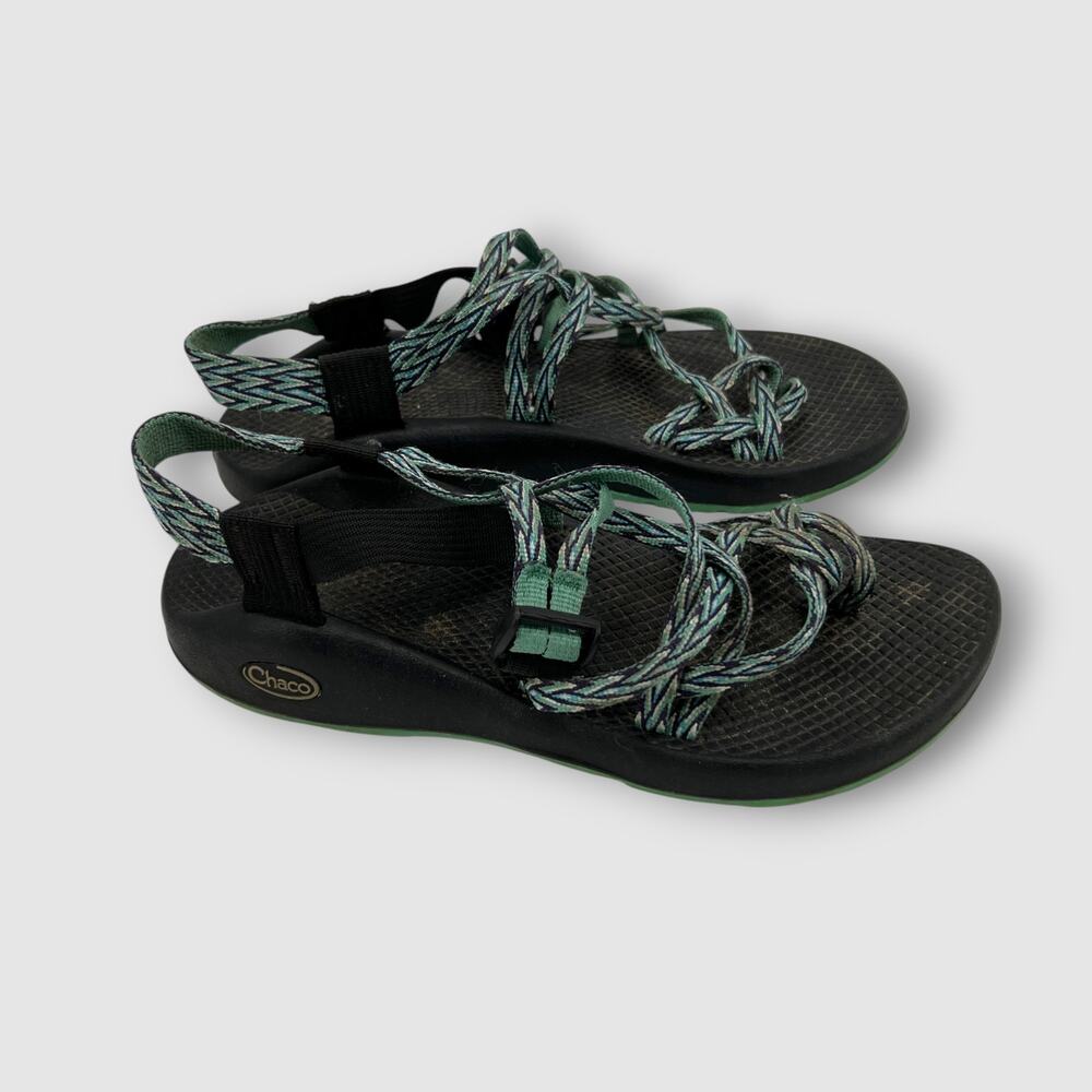 Chaco ZX/2 Classic Multi-Strap Sandals Teal & Black Size 9 - Picture 3 of 7